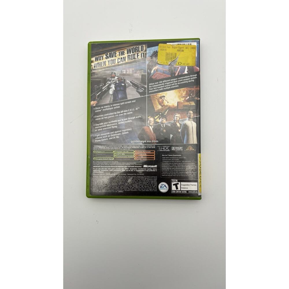 GoldenEye: Rogue Agent (007) (Original Xbox) CIB Complete w/manual VG Condition - Picture 2 of 8